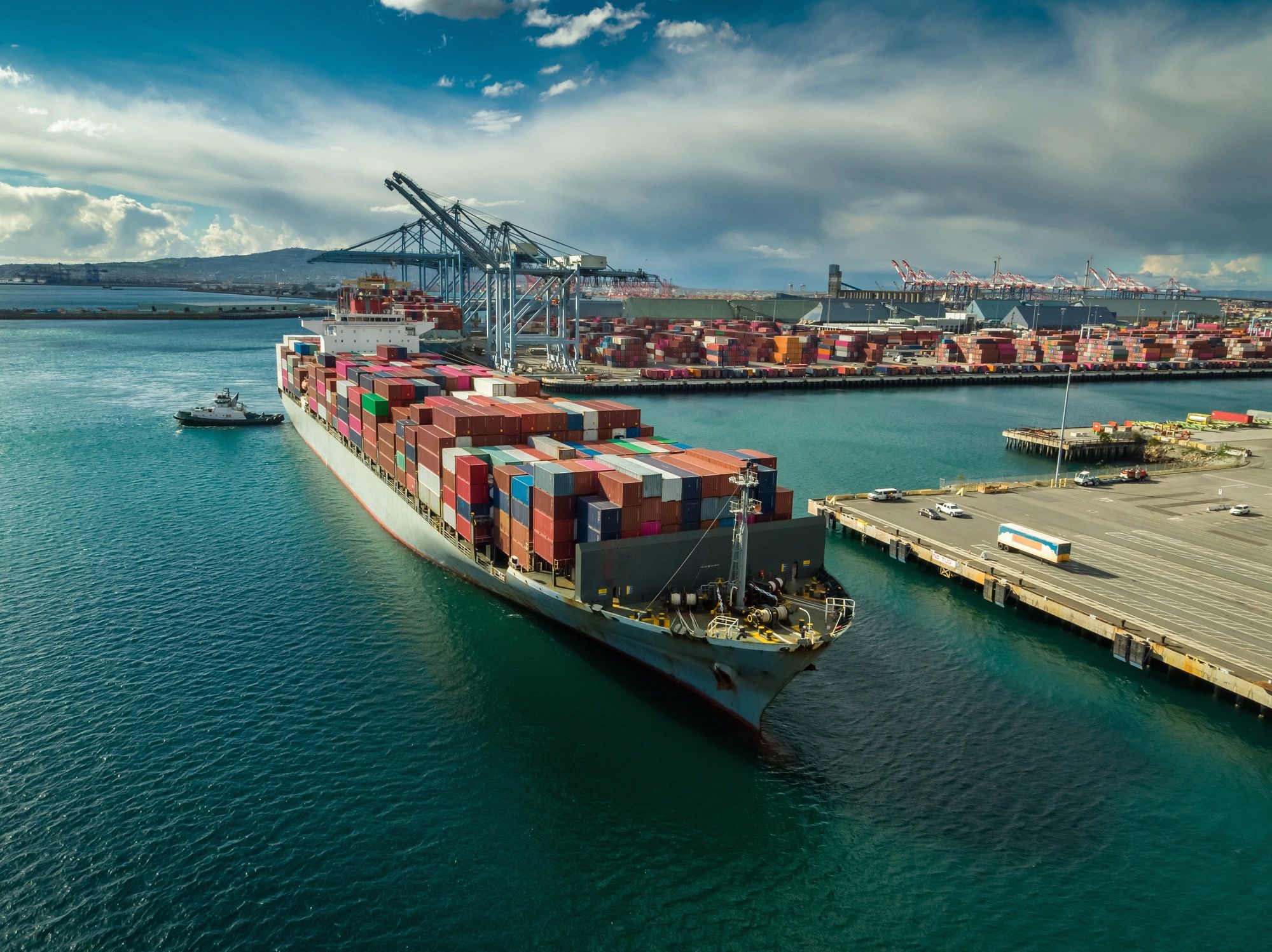 modern cargo logistics shipping freight transport air sea land