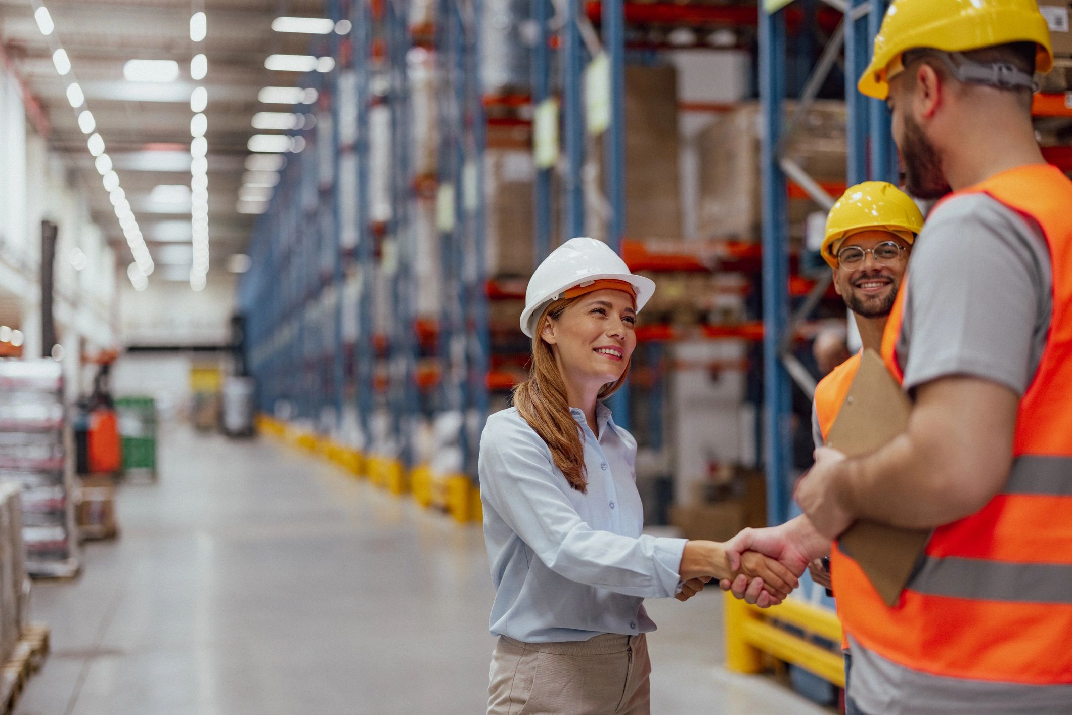 modern shipping logistics team