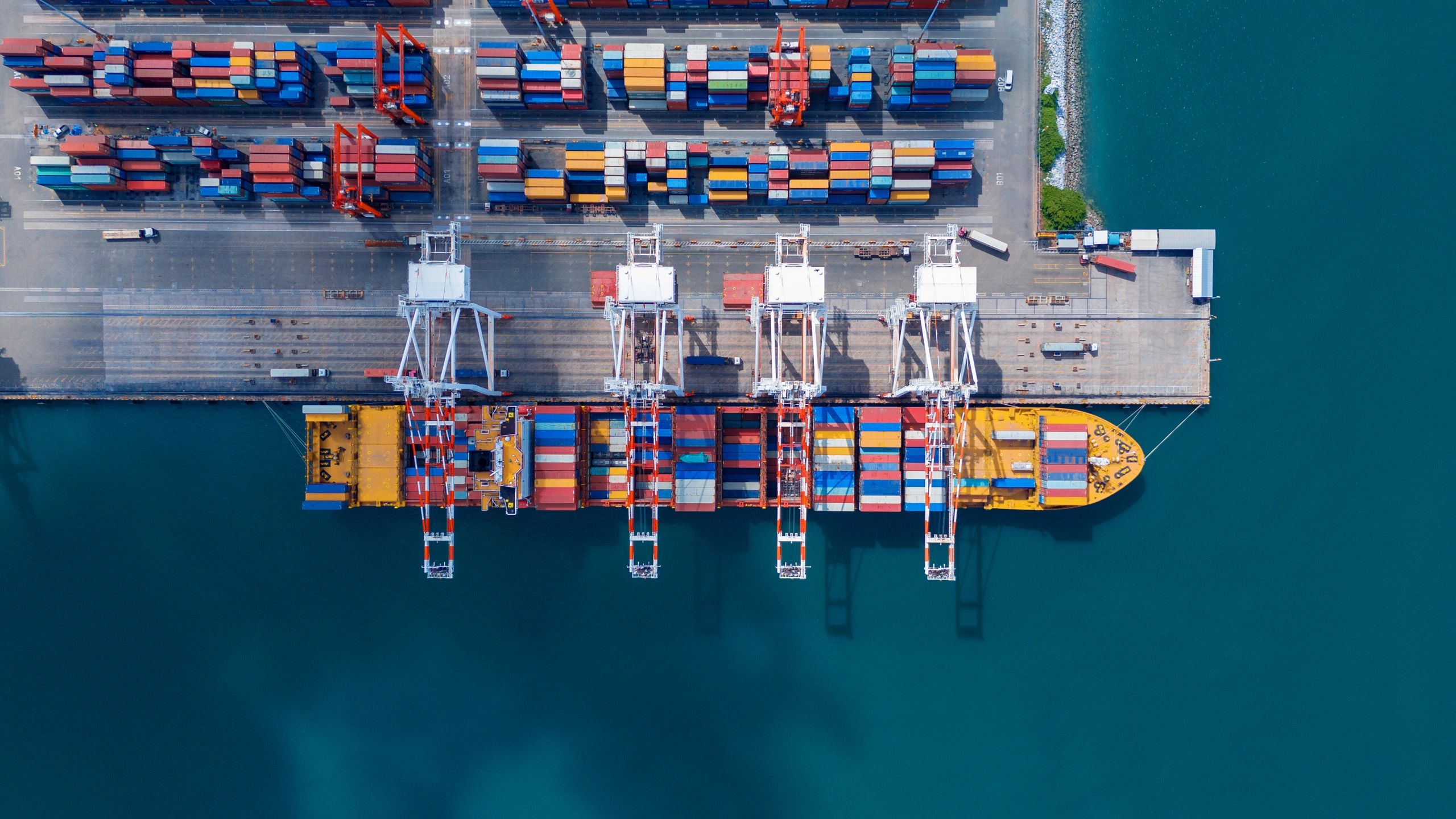 business shipping container port