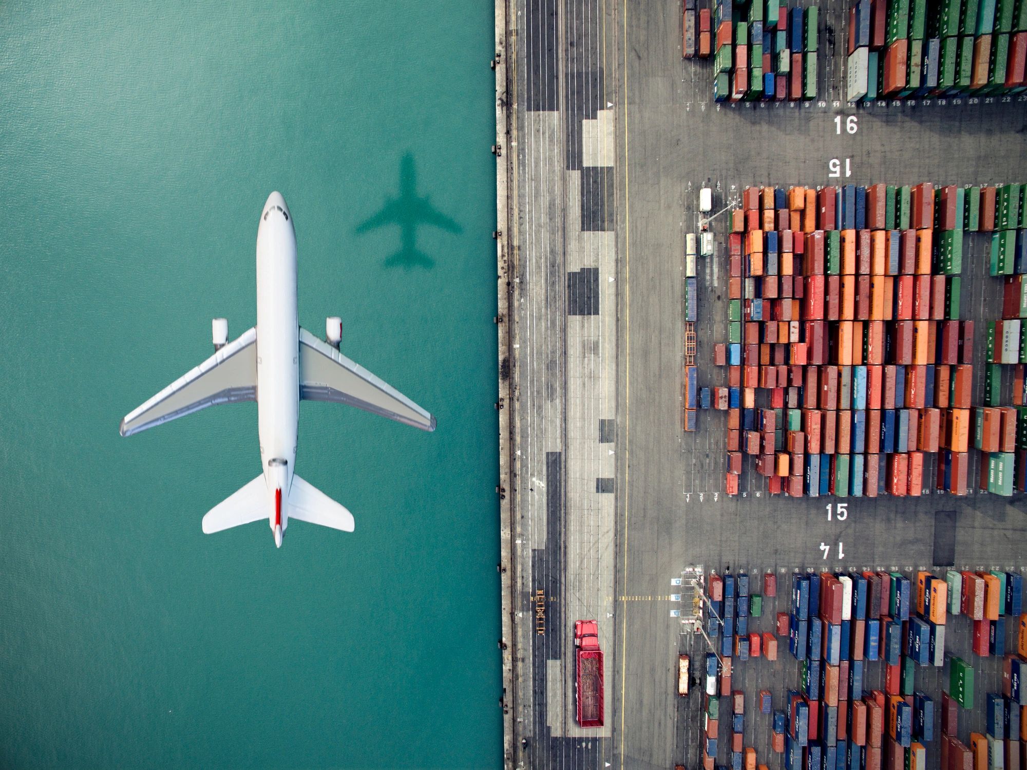 modern cargo logistics shipping freight transport air sea land
